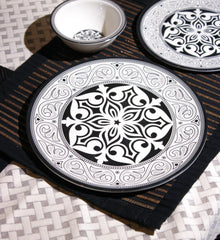 Gothic Grace Dinner Set – Bold Black Elegance with Ornate Detailing (22 / 30 / 43 PCS)