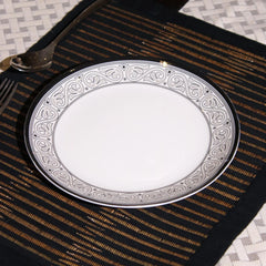 Gothic Grace Dinner Set – Bold Black Elegance with Ornate Detailing (22 / 30 / 43 PCS)