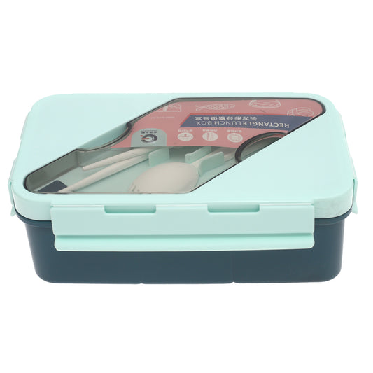 Rectangle Lunch Box with Cutlery – Leak-Proof & Compact Design