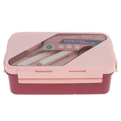 Rectangle Lunch Box with Cutlery – Leak-Proof & Compact Design