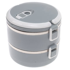 Stainless Steel Dual Lunch Box with Handle