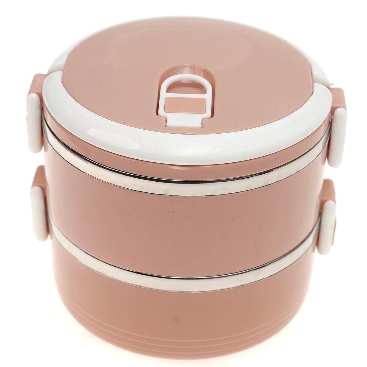 Stainless Steel Dual Lunch Box with Handle