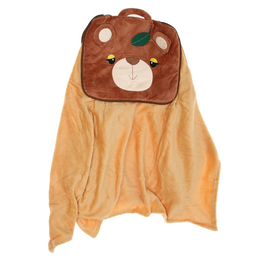 Convertible Pillow Blanket – Bear Design