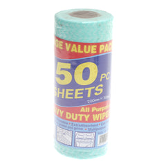 50-Piece Heavy Duty Kitchen Cleaning Wipes – Multi-Purpose, Lint-Free & Reusable