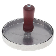 Aluminum Burger Presser – Non-Stick Patty Maker with Wooden Handle