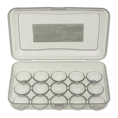 15-Piece Egg Storage Box – Stackable Container with Lid for Fridge Organization