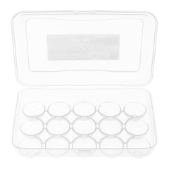 15-Piece Egg Storage Box – Stackable Container with Lid for Fridge Organization