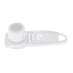 Garlic Grater with Container – Handheld Kitchen Tool (White)