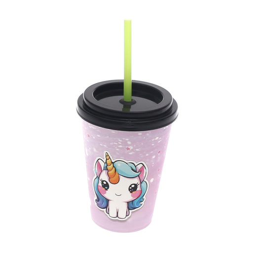 Cup with Straw – Purple