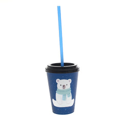 Cup with Straw – Blue
