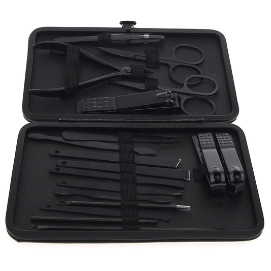 Professional Manicure & Pedicure Nail Cutter Kit – 18‑Piece Grooming Set