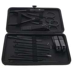 Professional Manicure & Pedicure Nail Cutter Kit – 18‑Piece Grooming Set