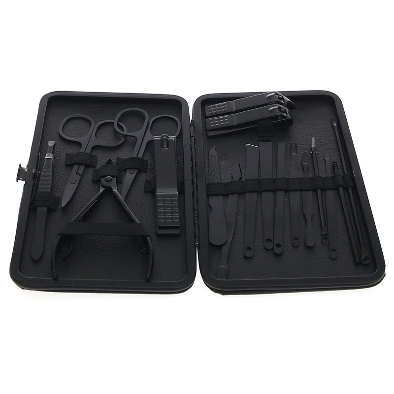 Professional Manicure & Pedicure Nail Cutter Kit – 18‑Piece Grooming Set - Habitt