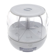 Rotating Rice Dispenser – 5kg Capacity Grain Storage Container - Habitt