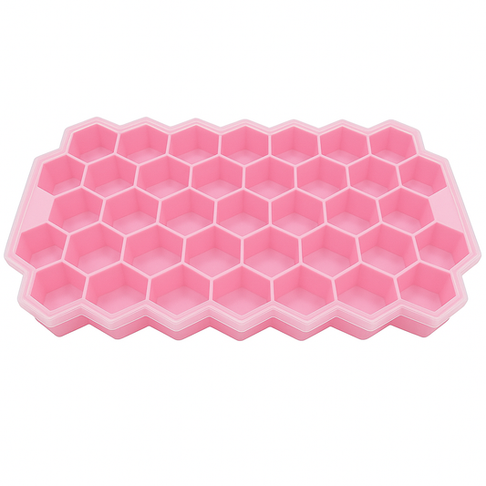 1Pc Honeycomb Ice Cube Tray with Lid Assorted – Flexible Silicone Ice Mold