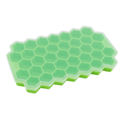 1Pc Honeycomb Ice Cube Tray with Lid Assorted – Flexible Silicone Ice Mold