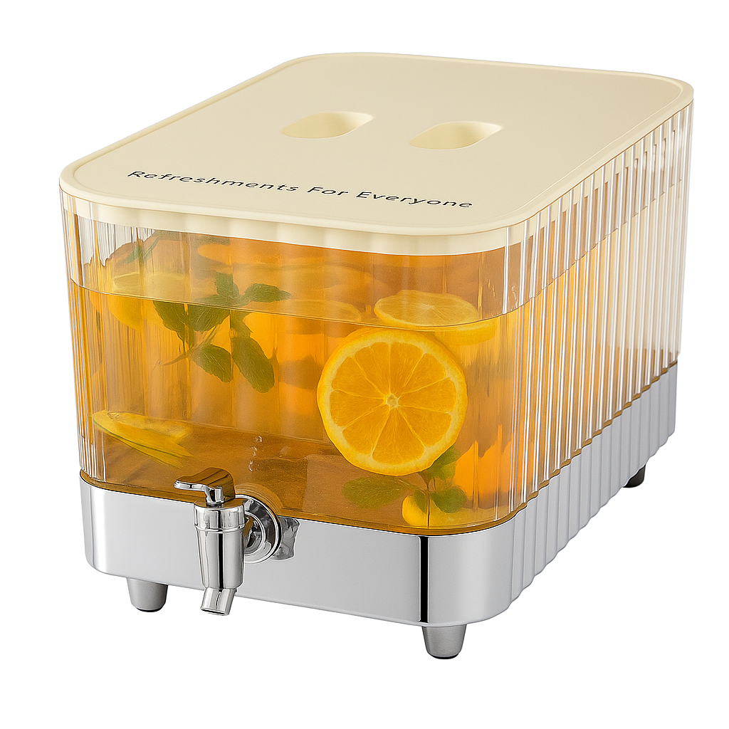 1Pc Juice Dispenser 5.3L with Tap – Large-Capacity Beverage Container for Fridge & Parties