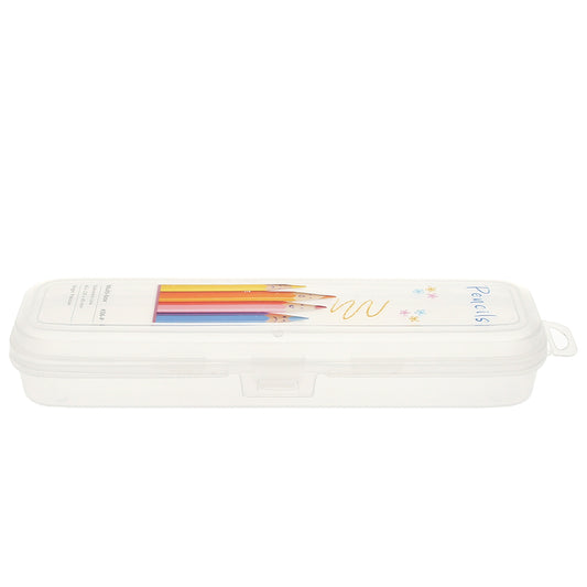 Multi Pencil Box – Transparent Stationery Organizer for School, Office & Art Supplies