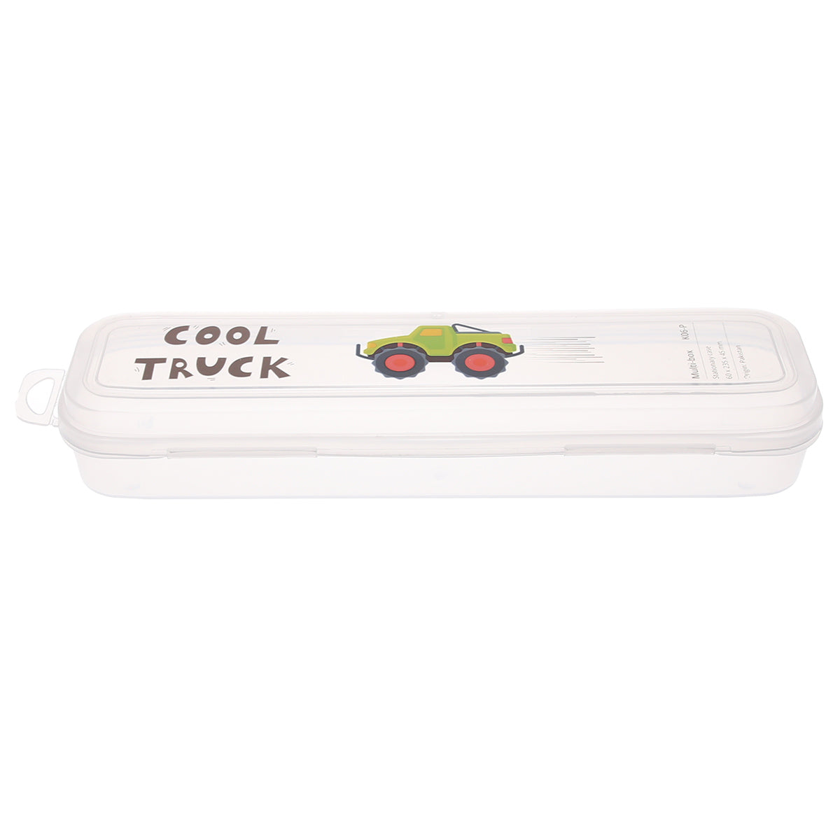 Cool Truck Multi-Box – Transparent Stationery Storage Case for School and Office