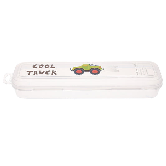 Cool Truck Multi-Box – Transparent Stationery Storage Case for School and Office