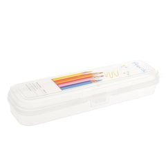 Multi Pencil Box – Transparent Stationery Organizer for School, Office & Art Supplies