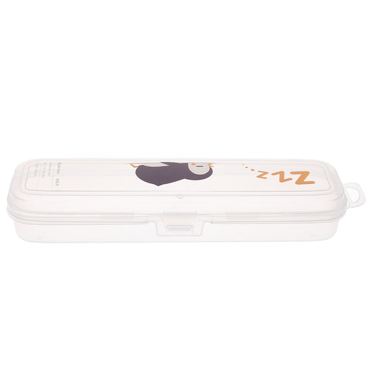 Sleeping Penguin Multi‑Box – Transparent Stationery Storage Case for Kids & School Supplies (Copy)