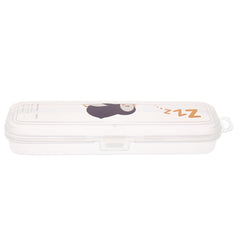 Sleeping Penguin Multi‑Box – Transparent Stationery Storage Case for Kids & School Supplies (Copy)