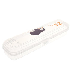 Sleeping Penguin Multi‑Box – Transparent Stationery Storage Case for Kids & School Supplies (Copy)