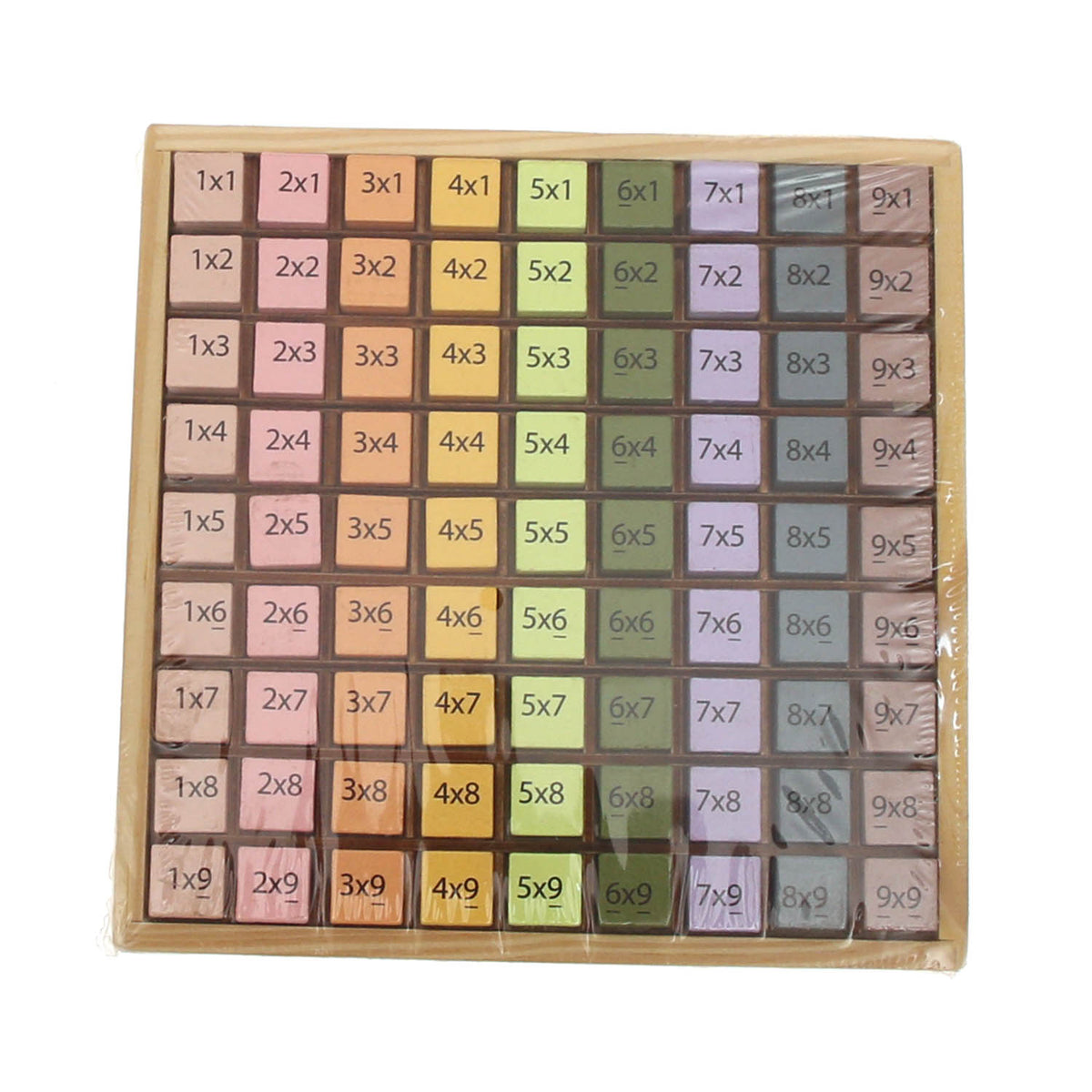 Wooden Multiplication Table Block Set – Montessori Math Learning Board for Kids - Habitt