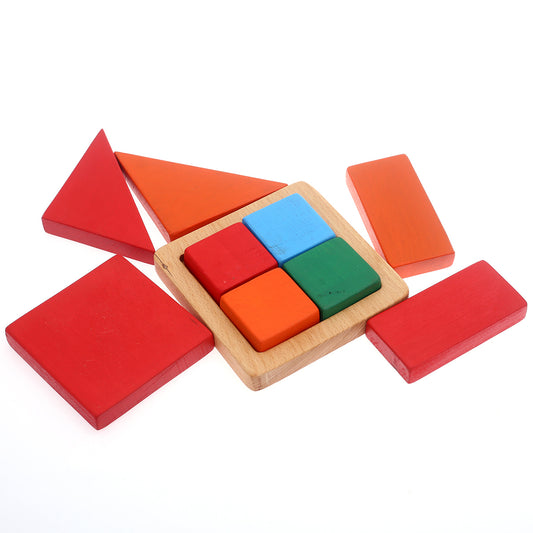 FRACTION BOARD SQUARE.MULTICOLOUR. - Habitt