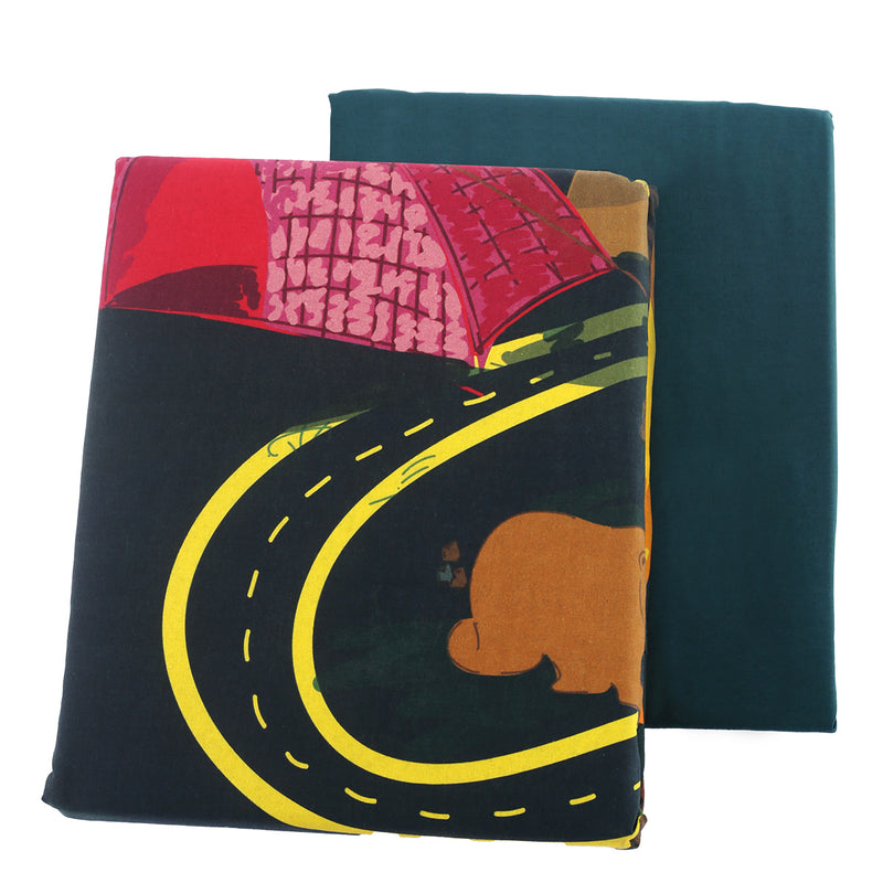 Cottage Night Single Bedding Set Green - Habitt