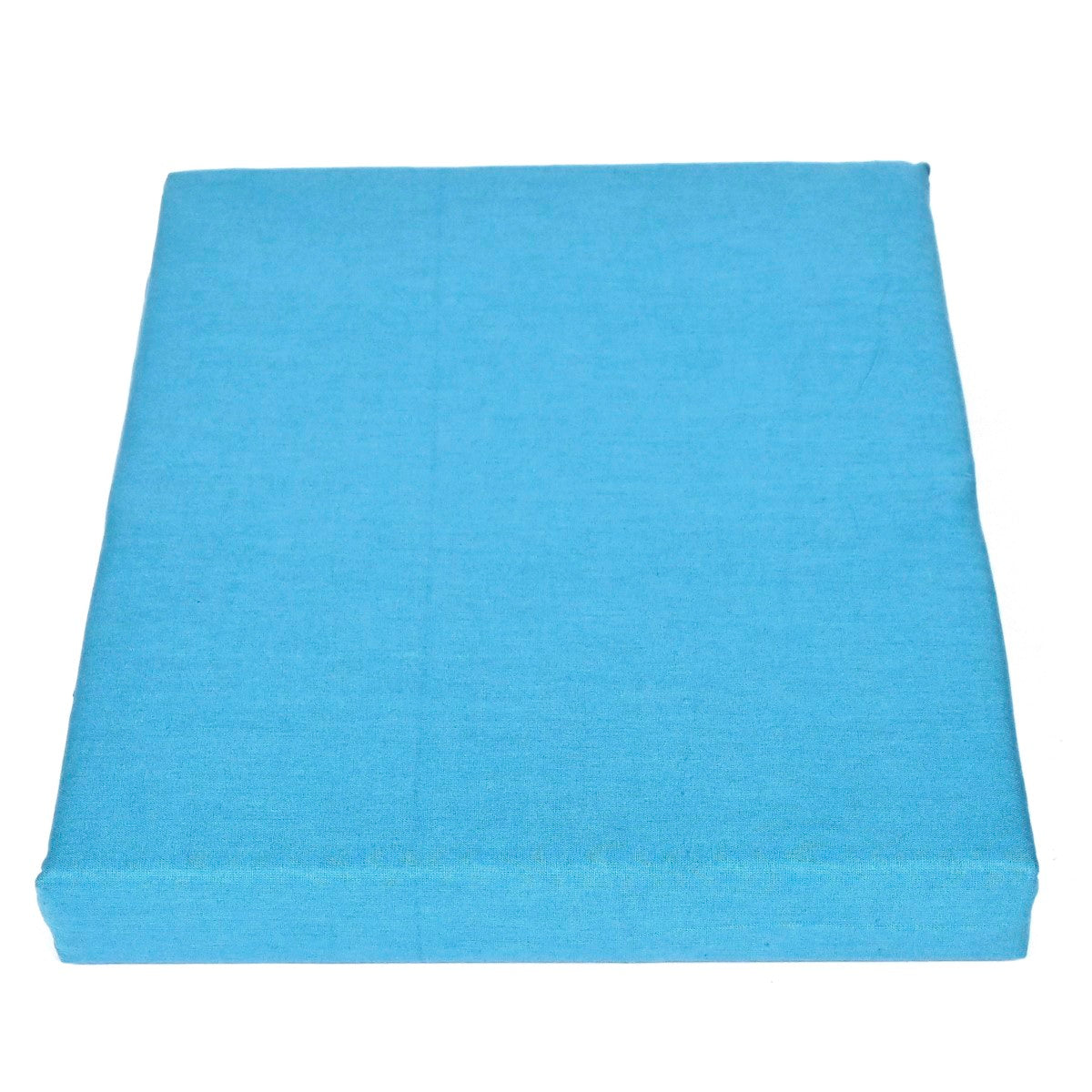 Dyed Aqua Single Bed Sheet 68x96"