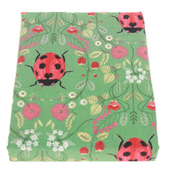 LedyBugs Green Double Bed Sheet 96x102