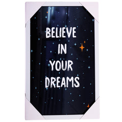 Into the Space Wall Art 12X18 (Believe In Your Dreams)