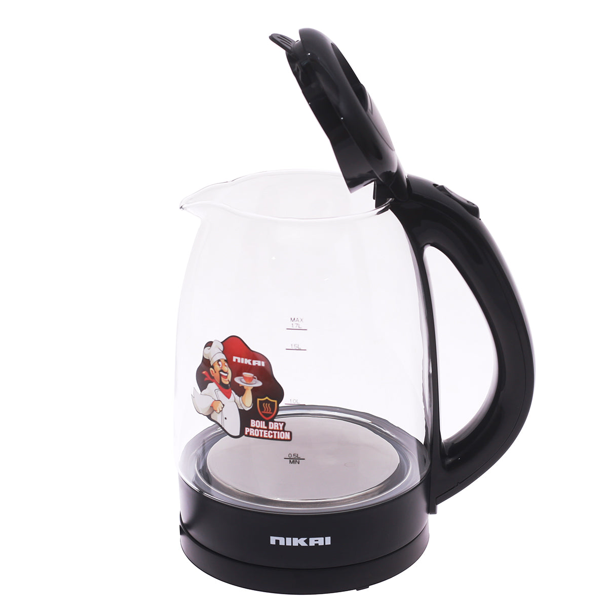 NIKAI KETTLE 1.7LTR GLASS 