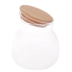 Glass Jar Wood Lid S 7228-19