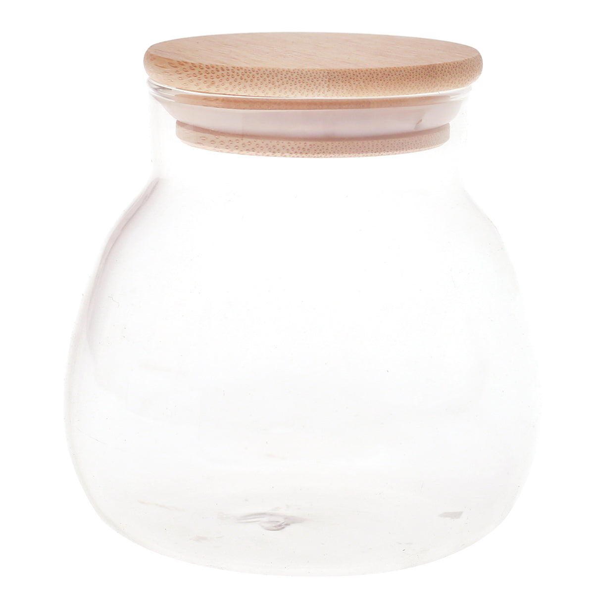 Glass Jar Wood Lid S 7228-19