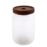 HAMMER GRAIN GLASS JAR