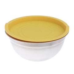 SALAD STEEL BOWL W/COVER