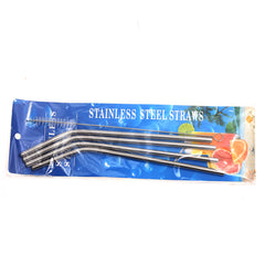 STAINLESS STEEL 4PCS STRAW SET 100878