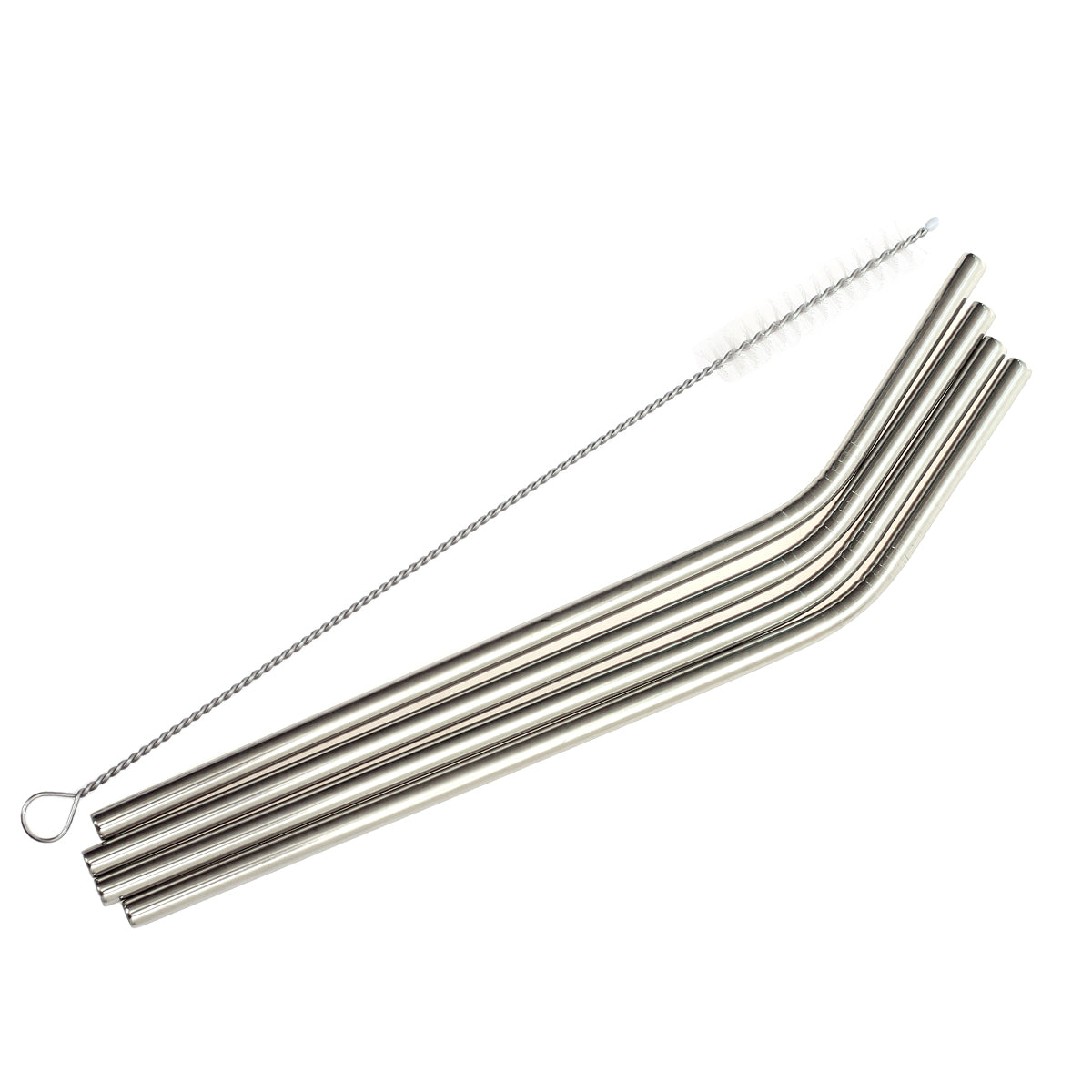 STAINLESS STEEL 4PCS STRAW SET 100878