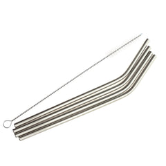 STAINLESS STEEL 4PCS STRAW SET 100878