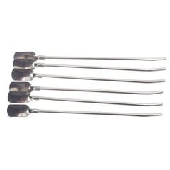 2 IN 1 STAINLESS STEEL STRAW 6PCS 101758