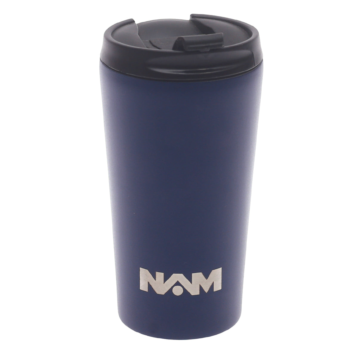 Travel Coffee Flask Metal Navy Blue 350ml