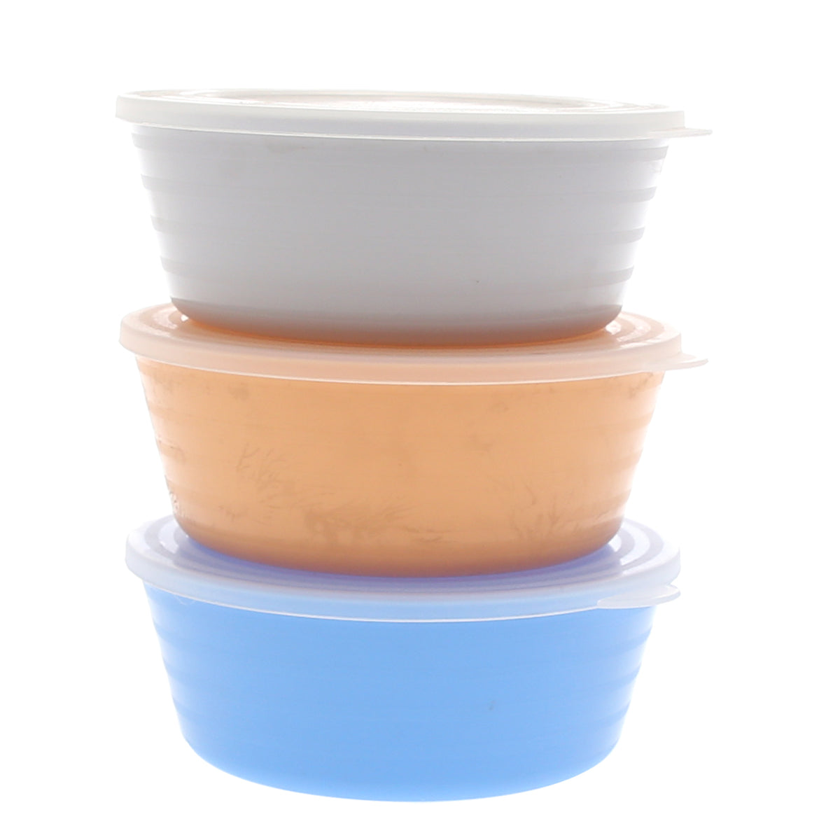 3PCS Storage Bowl with Lid – Multicolor