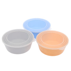 3PCS Storage Bowl with Lid – Multicolor