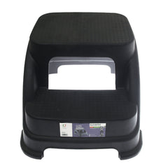 Two Step Stool – Grey, Brown, Black