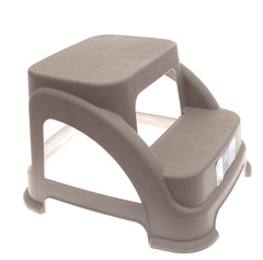 Two Step Stool – Grey, Brown, Black