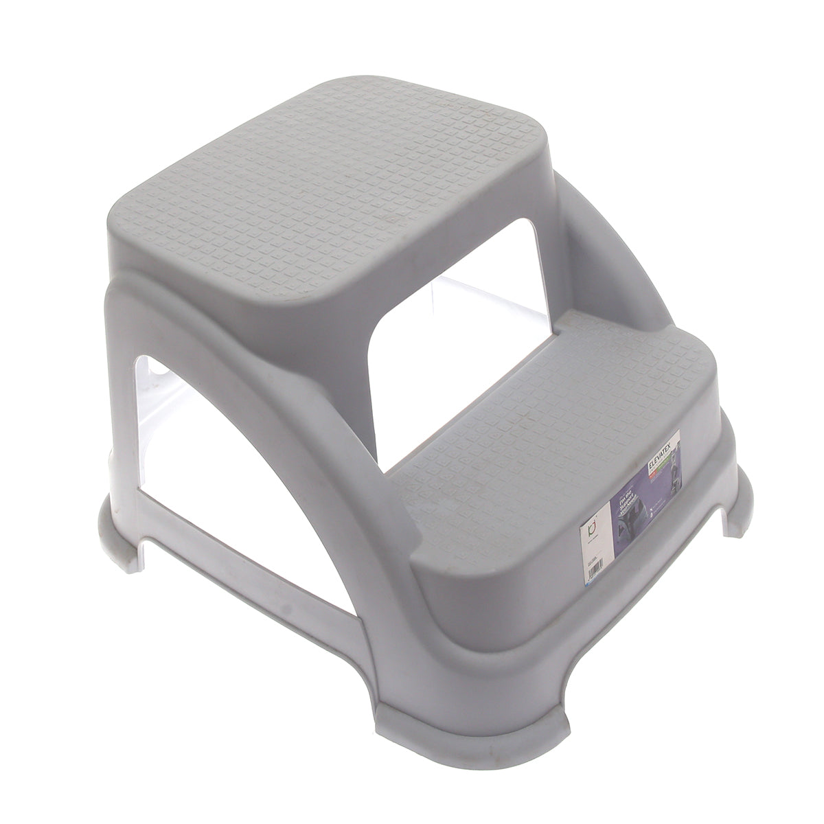 Two Step Stool – Grey, Brown, Black