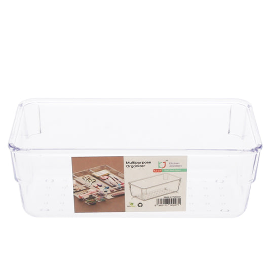 Multipurpose Organizer Box – Clear Plastic Storage Container for Home & Office